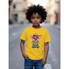 European sizes Casual Short-Sleeved T-Shirt for Summer Featuring a Pig Skateboarding, Suitable for Boys And Girls, with a Round Neck Design