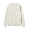 [Beaming Life Store by BEAMS] L/S Knit 5 Gauge Stretch Slab Crew Neck Knit Men's GREY L_92150360286