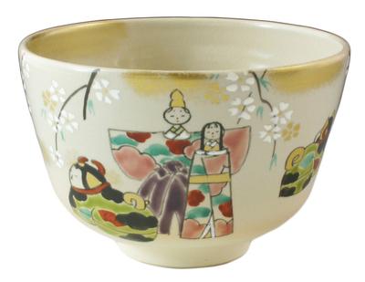 Kyoto Kiyomizu Matcha-Schale Geschenk Hina tkh773 Keramik, Keramik, Kōgiku-Ofen, (mit Box), Dekoration,