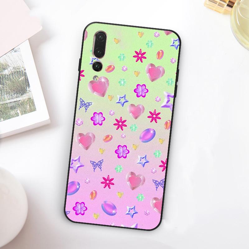 

Blue Tie Dye Groovy Shroom Patchwork For Huawei Nova 12i 12s 11i 7i 8i Y73 Y70 Y90 Y60 Y72 Y61 Y91 9 10 SE P30 Pro P40 Lite Case Huawei Nova 11