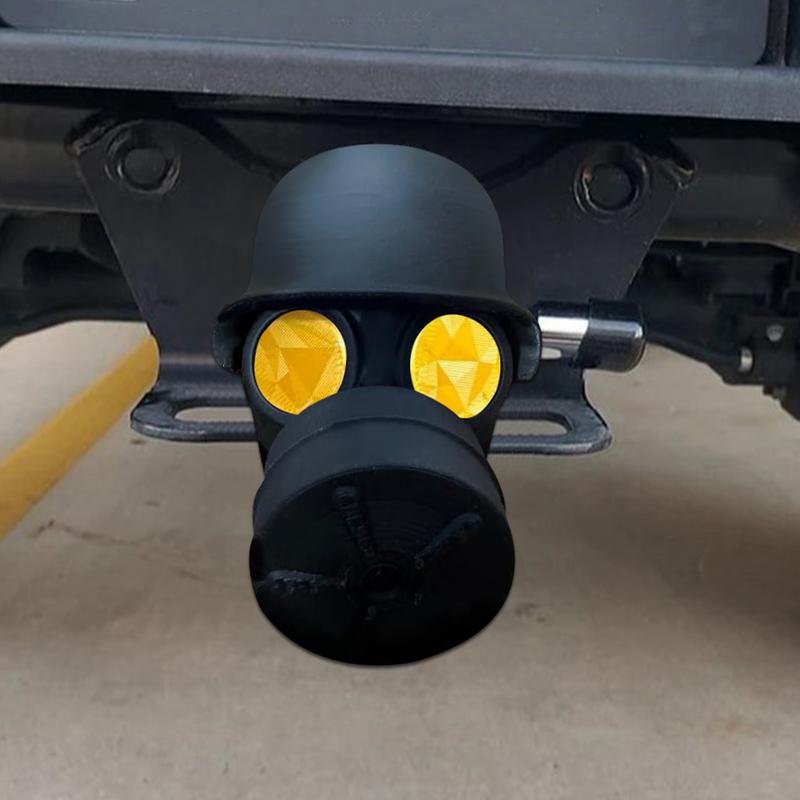 Dustproof Hood Design Trailer Ball Cover Waterproof Tube Cap Protector Secure Hook Dust Plug Protector For Car Styling Parts