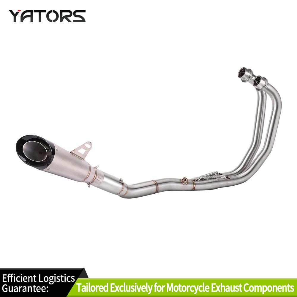 Exhaust Systems For Yamaha YZF R3 R25 2015-2025 MT03 Complete Exhaust System Header Muffler Pipe Exhausts Pipes