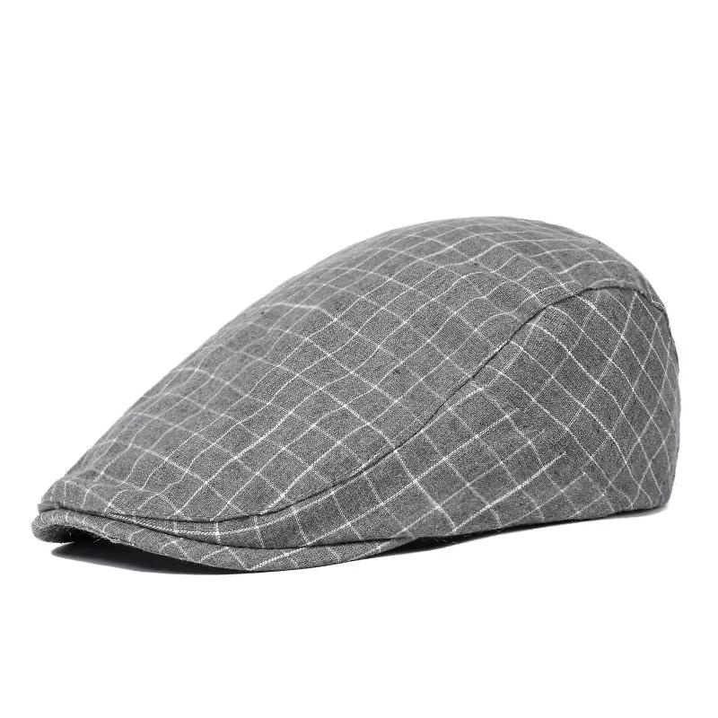 Spring and Summer Cotton Print Newsboy Caps Flat Cap Men and Women Painter Beret Hats 179