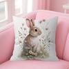Cushion Cover Pillowcase Upholstery Sofa Throw Pillow Home Decor Pillowcas Easter Bunny Classic