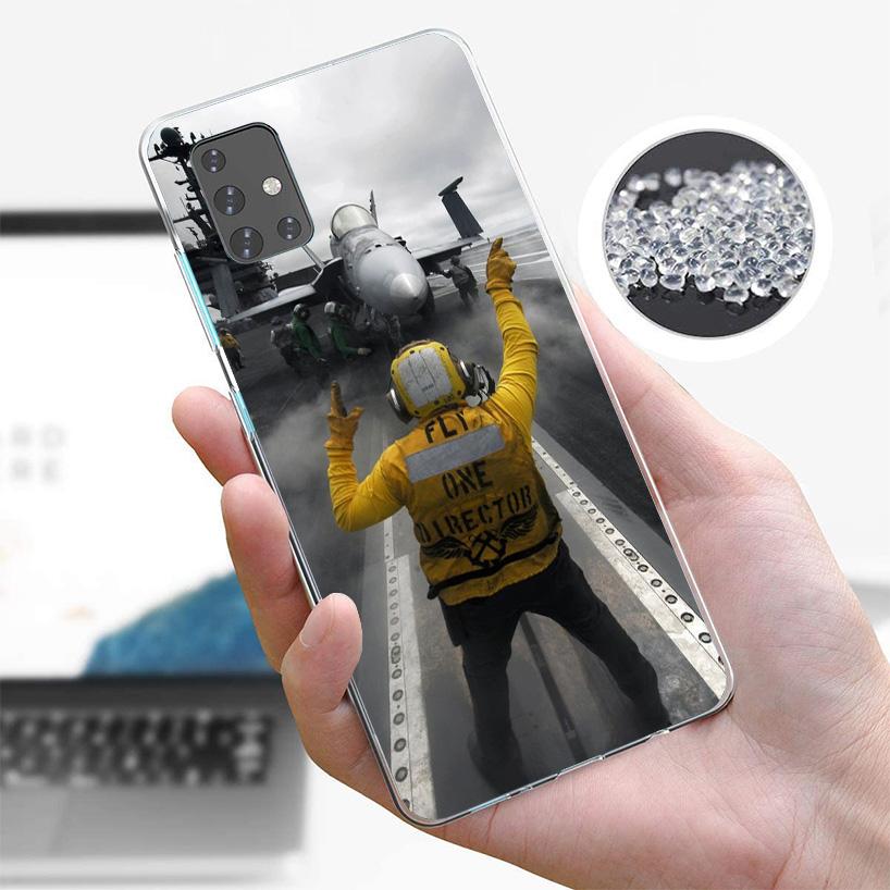 Military Aircraft Warship Fighter Phone Case for Samsung Galaxy A52 A51 A50S A12 A22 A32 A72 A10S A30S A31 A71 Note 20 Ultra 10
