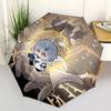 1pc Outdoor Umbrella with Cute Anime Character Design - Automatic Opening/Closing, Portable 3-Fold Design, 8-Rib Iron Frame - Perfect Gift for Fa