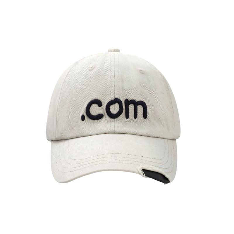 Embroider Letter Distressed Baseball Cap Adjustable Cotton Hat For Women Girl
