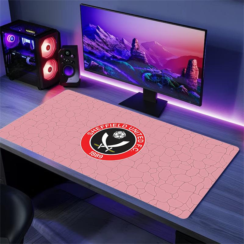 Sheffield United F.C Print  Cushion Non-slip Laptop Tablet Big Mousepad XXL Mat Mini PC Playmat With Lock Edge