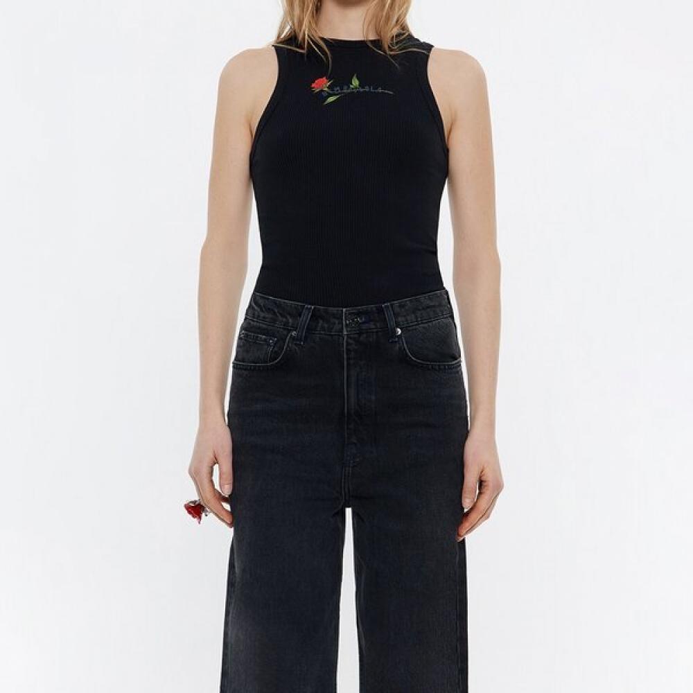 

Bimba Y Lola 24ss Sleeveless Black Printing B245awt013bkb Black/S