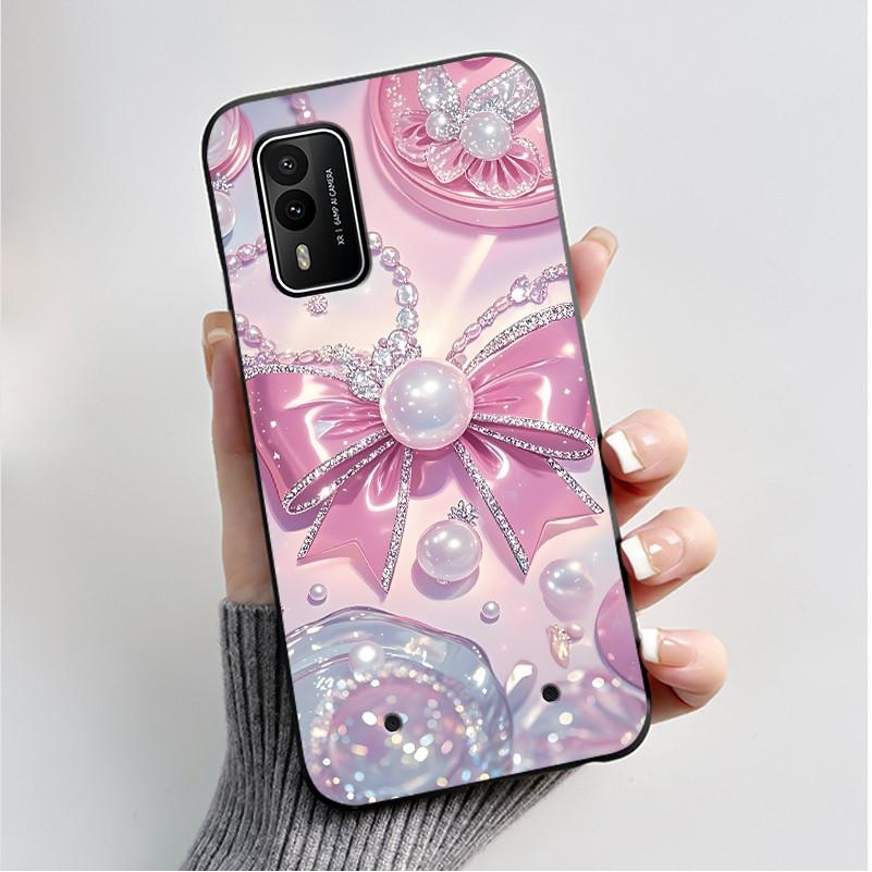 Printed Phone Case For Nokia XR21 Coque Capa Soft Silicone Black Shell Cover Cute Flower Cartoon Casing Fundas