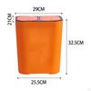 18L Trash Can Household Garbage Bin Rubbish Storage Bucket Office Wastebasket for Bedroom, Rvs,