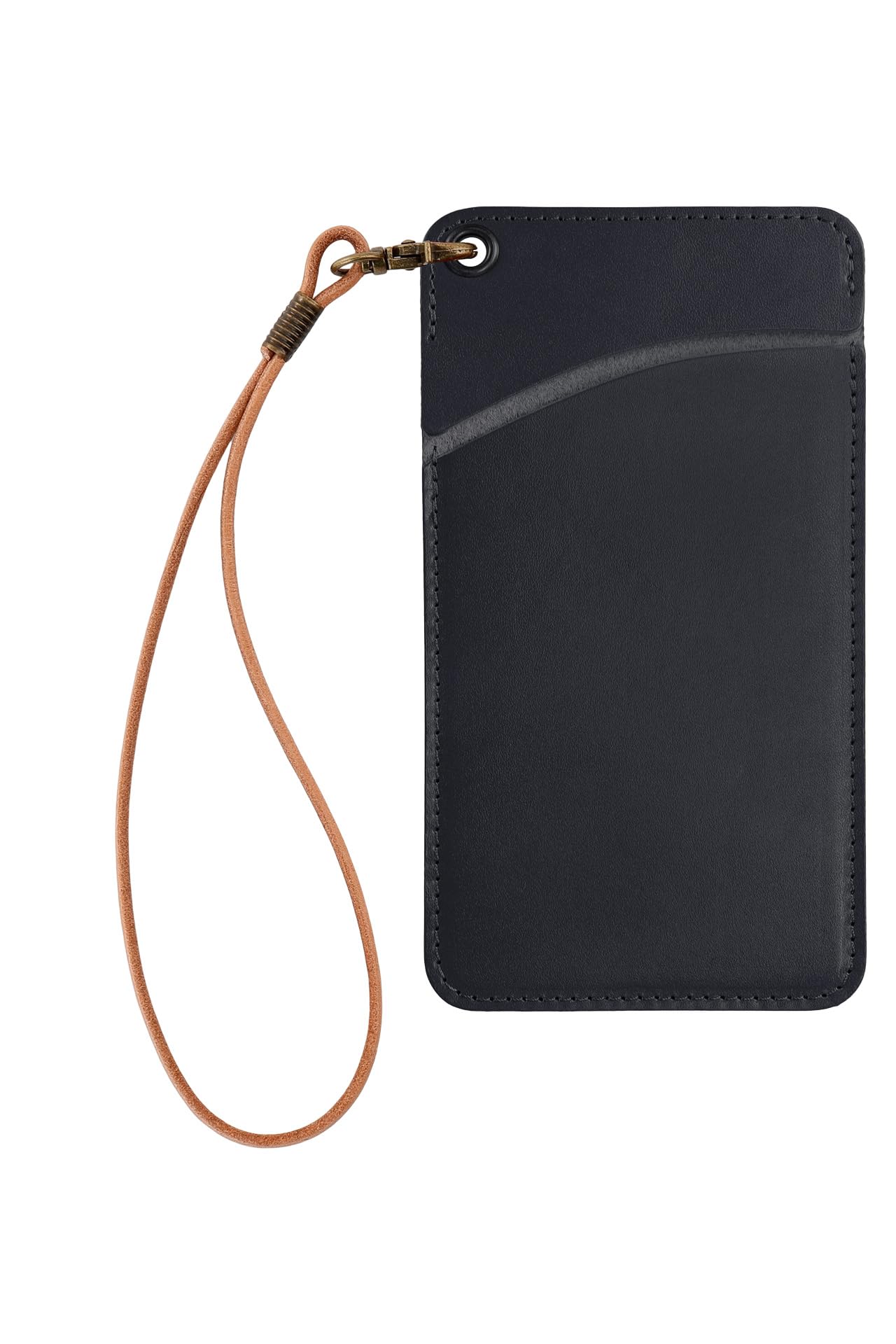 

rioboca Карандаш из дубленой кожи Сделано в Японии с Химедзи и Стильный чехол, Кожа, Тонкий, Умный, (черный) чёрный