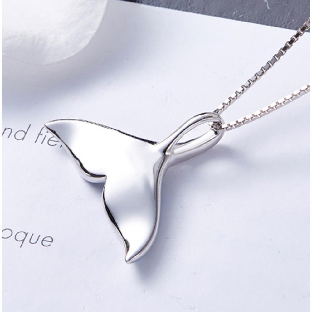 Fish Tail Necklace Fashionable and Simple Chain Item Fresh Accessory