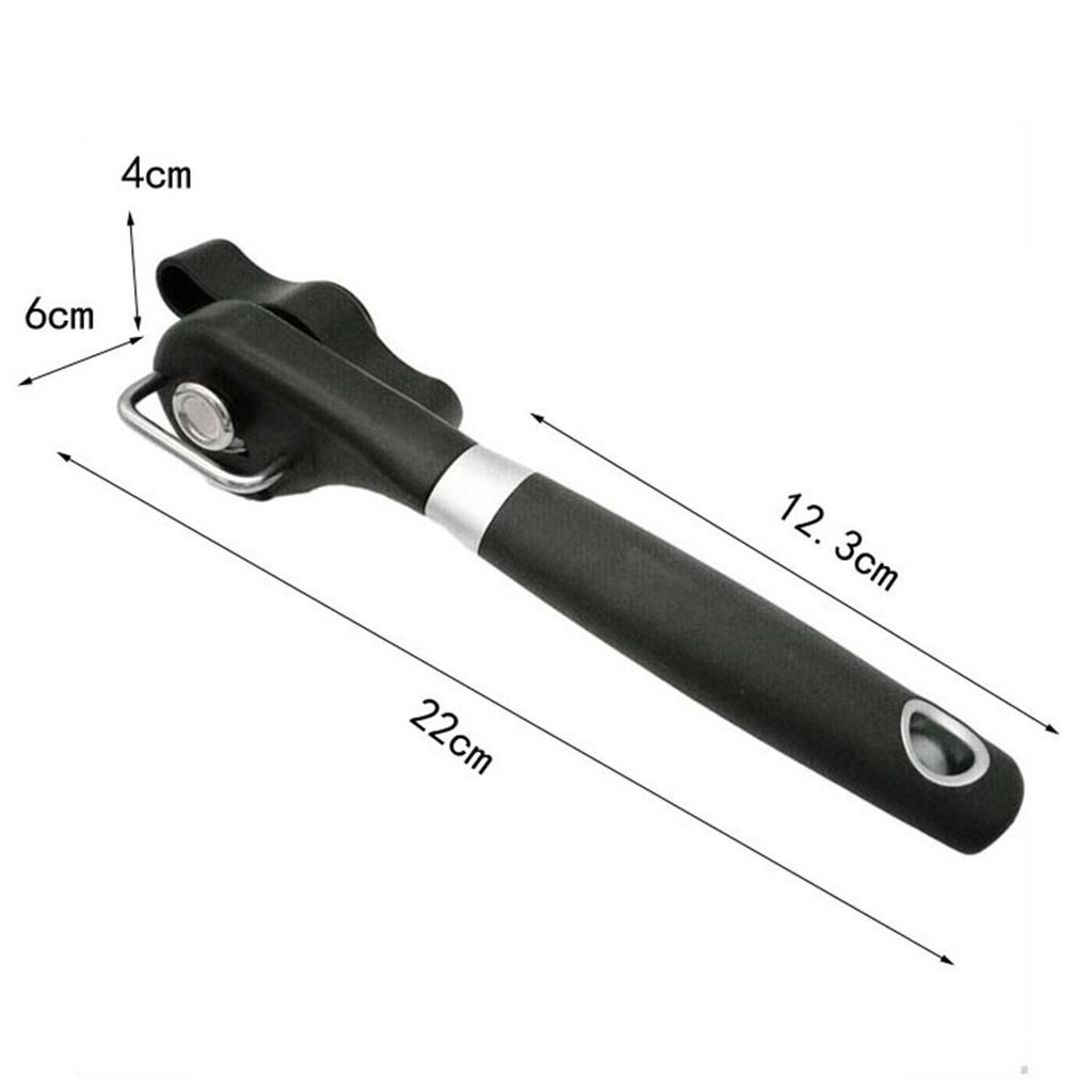 Can Opener Manual Can Opener Stainless Steel Bottle Opener Smooth Edge Non Slip Handle for Kitchen