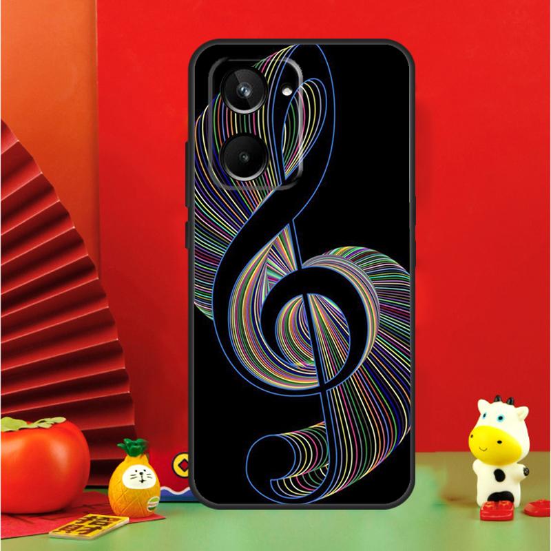 Musical Music Note For Realme GT6 GT7 15 Pro 10 11 12 13 14 Pro Plus C65 C67 C63 C61 C55 C51 C53 C35 C75 Case