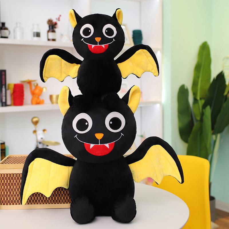 Dark Bat Doll Plush Toy Demon Bat Doll Children's Soothing Ragdoll Halloween Gift