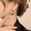 European & American High-End Geometric Double Layer Circle Earrings