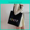 Fashionable Off-white Canvas Totebag For Women With Soft Texture And Sleek Design
