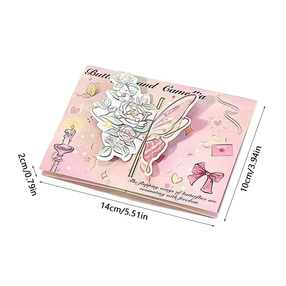 Retro 3D Foldable Greeting Card With Envelope Pop-Up Card Perfect for Couples