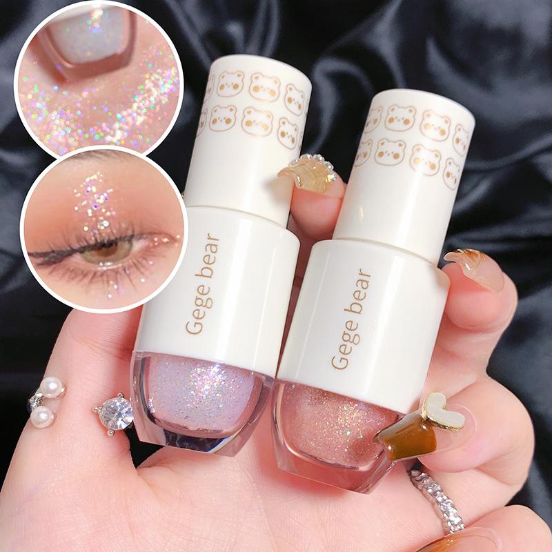 Flüssiger Lidschatten Perlglanz Pailletten Glitzer grenzüberschreitende Make-up Kosmetik