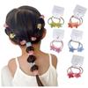 Set of 10 Gummy Hair Ties, Mini Elastic Hair Ties, Kids & Babies, Muted Colors, Cute, Korean Style, Stylish, Large, Matte Hair Clips, Hair Ornaments,