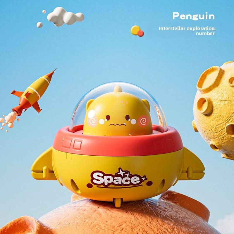 Interstellarer Bär Kinder-Trägheits-Druckauto-Spielzeug aus Kunststoff für Kleinkind-Entwicklung und interaktives Spielen