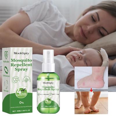 Spray odstraszający komary R do ciała, Naturalny spray odstraszający B Ug Bez DEET, Spray odstraszający B Ug Rozmiar podróżny Spray odstraszający owady R do skóry - 50ml