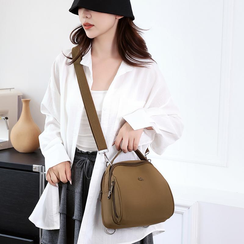 Жіноча багатофункціональна сумка через плече, кросбоді, однотонна, сумочка, дорожня сумка, нейлоновий маленький рюкзак