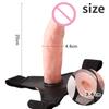 20cm Strap On Dildo Hollow Penis Sleeve Ertable 15cm Penis Enlargement Condoms Sex Toys for Lesbian Adult Toys Big Dick