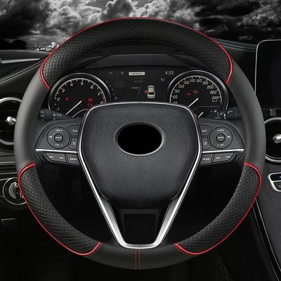 Husa Volan Auto Piele 38cm pentru Toyota Corolla Fortuner Sequoia Auris Avensis YARIS Vios Celica 86 Rav4 4Runner C-HR