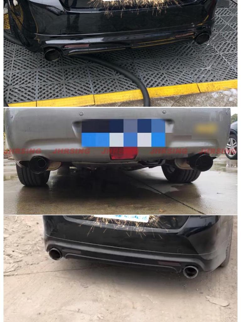 BMW M3/M4 Black Stainless Steel High-Performance Dual Outlet Exhaust Muffler Tailpipe