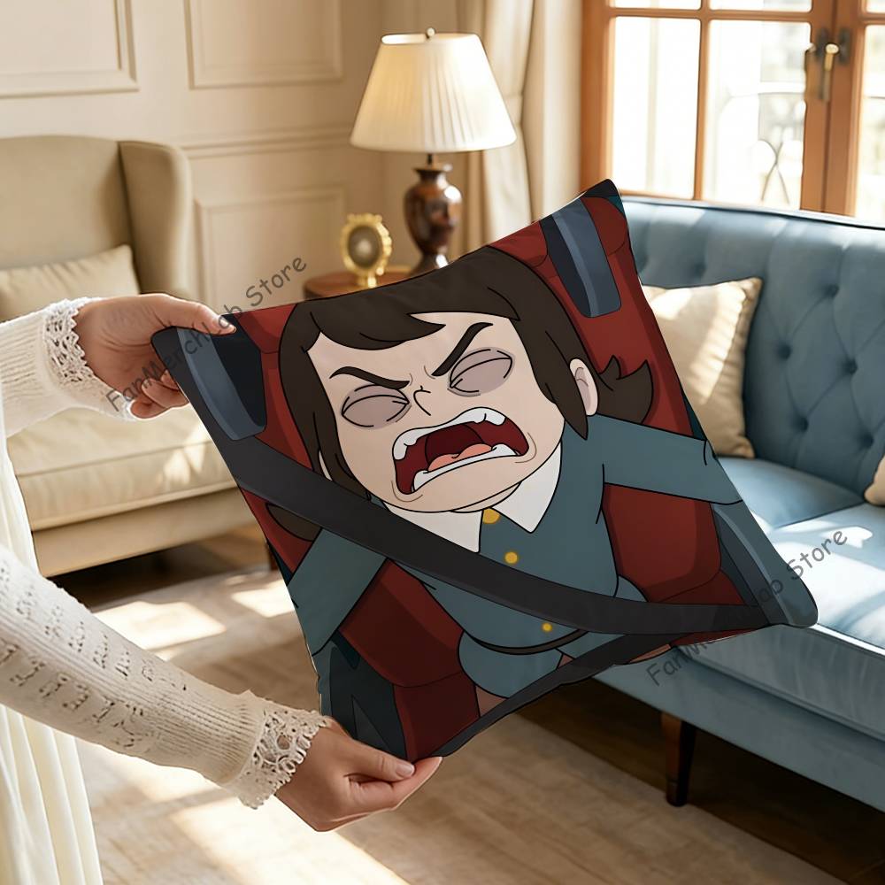 Abaddon HHaunted HHotel Printed Pillow Cover Cushion Case Simple Sofa Pillow Case No Pillow Core