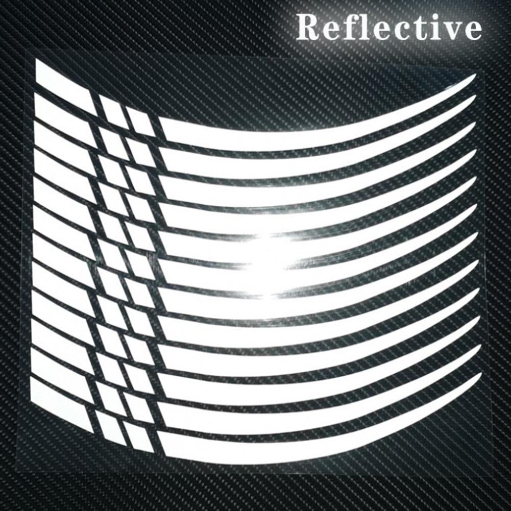12pcs Motorcycle Hub Stickers Sport Stripe Wheel Rim Waterproof Vinyl Decals 18-21in Wheel Decal Motocross Bike Wheels Stickers