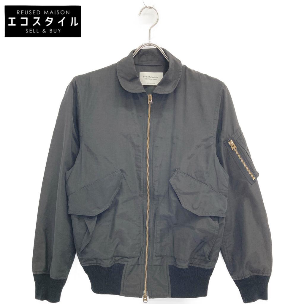 Beautifulpeople STUDIOUS Exclusive 1655102804 Black Nylon MA-1 Blouson Jacket S blackUsed