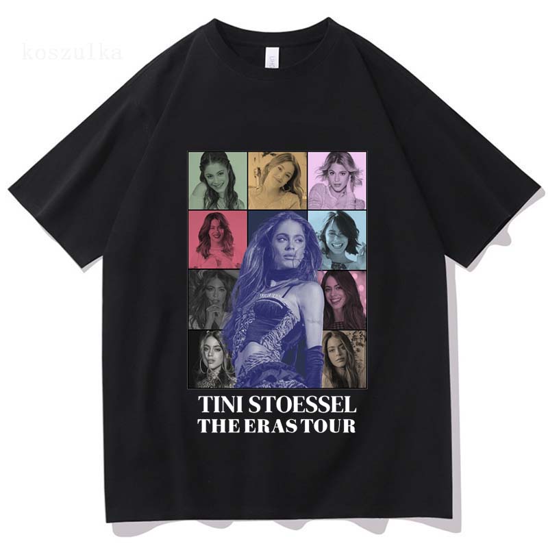 Tini Stoessel Tini De Papel Koszulka Koszulka dla Fanów Merch Unisex Koszulka z Napisem Czysta Bawełna Oddychająca i Wygodna Estetyczna Koszulka