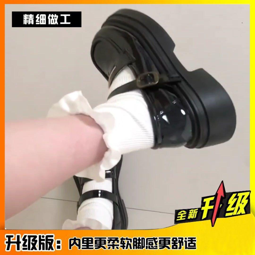 

Японские туфли jk small из кожи на платформе в студенческом стиле для женщин на лето 2025 года, новая увеличивающая рост односложная пряжка Mary J 35