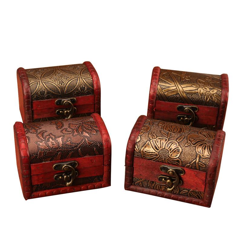 European Style Creative Wooden Box - Handmade Jewelry Gift Storage Box with Vintage Craftsmanship for Candy Treasures