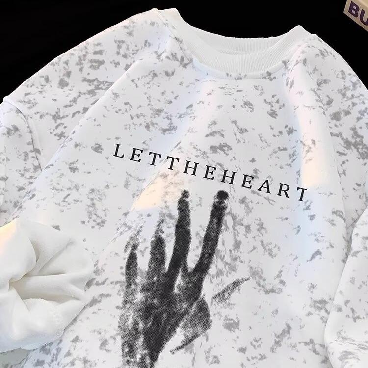 

Unisex Casual Letter Print Hoodie - Trendy, Loose-Fit American Style XXL