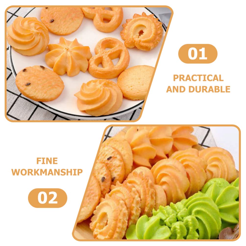 POPETPOP Cookie Food Biscuit Set of Perfect for Pretend Fruit and Promotional Photography and Brown Replicas, Models, 16, Play, School, Events, Shops,