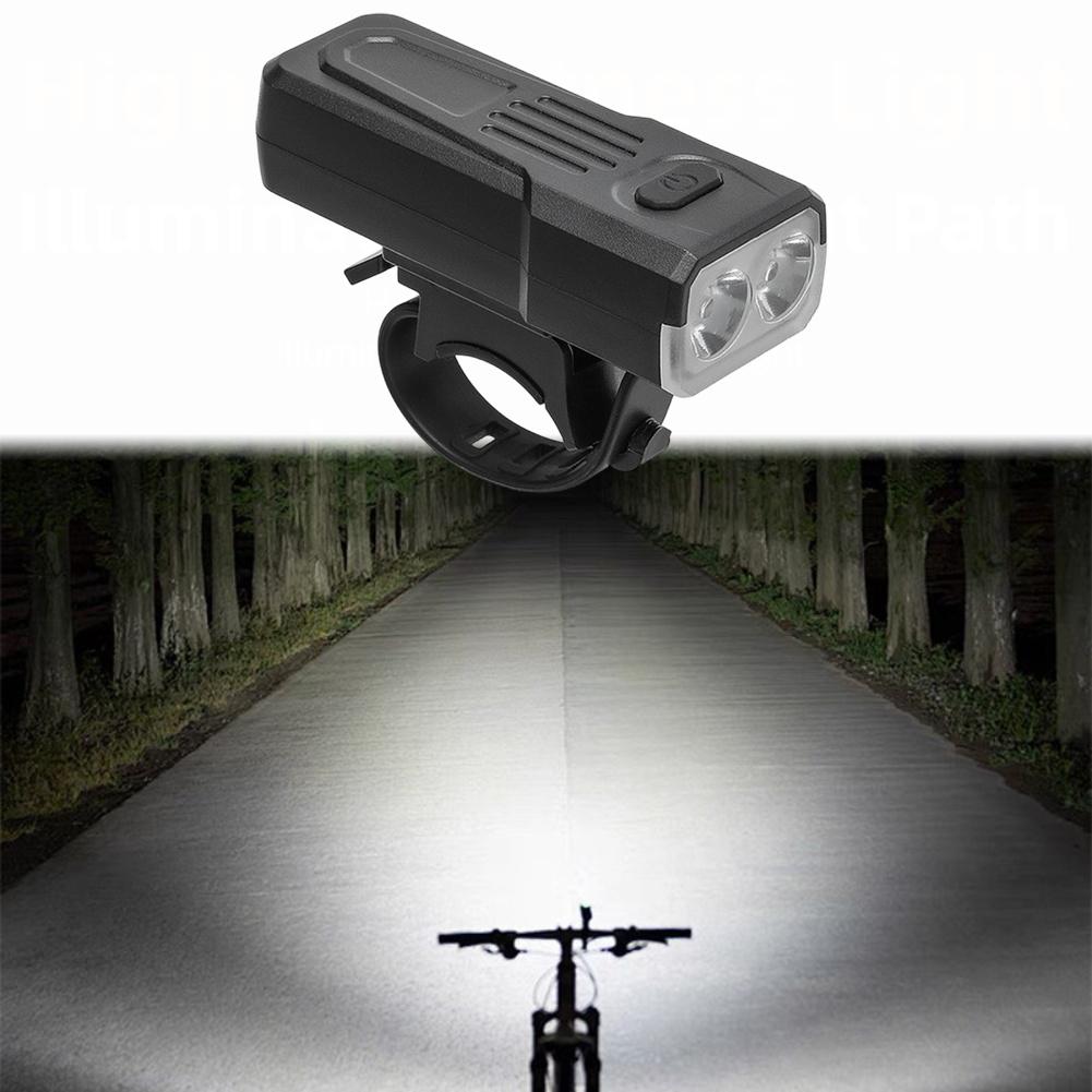 USB C Rechargeable Bike Light Dual LED 3 Modes Flash Medium Strong Toolless Attach Compact Waterproof For Night Cycling