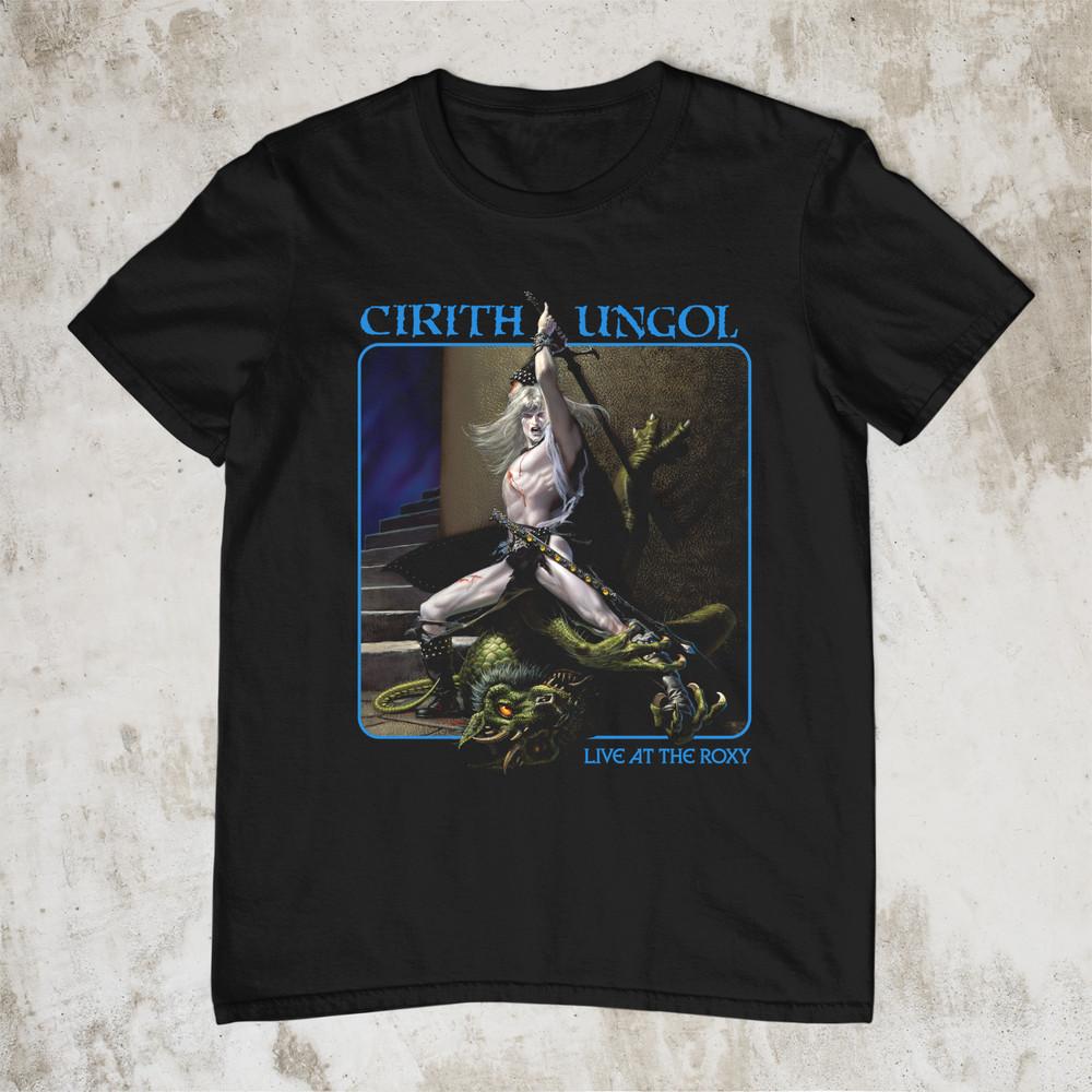 NEW Cirith Ungol  Live At The Roxy  Short  Sleeve Black All Size T-Shirt AR1032 Unisex T-Shirt XXL