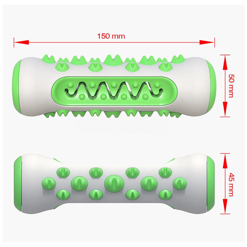 1*Rubber Dog Molar Toothbrush Toys Chew Cleaning Teeth Safe Puppy Dental Care Soft Pet Cleaning Toy Supplies Pet Accessories 1PC