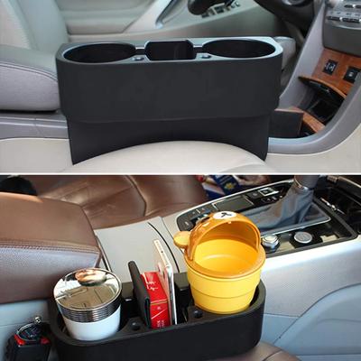 Portavasos para coche Relleno de hueco de asiento de coche Portavasos para agua Botella de bebida Lata Teléfono Llaves Organizador Almacenamiento Soporte Soporte Accesorios de Estilo para Coche