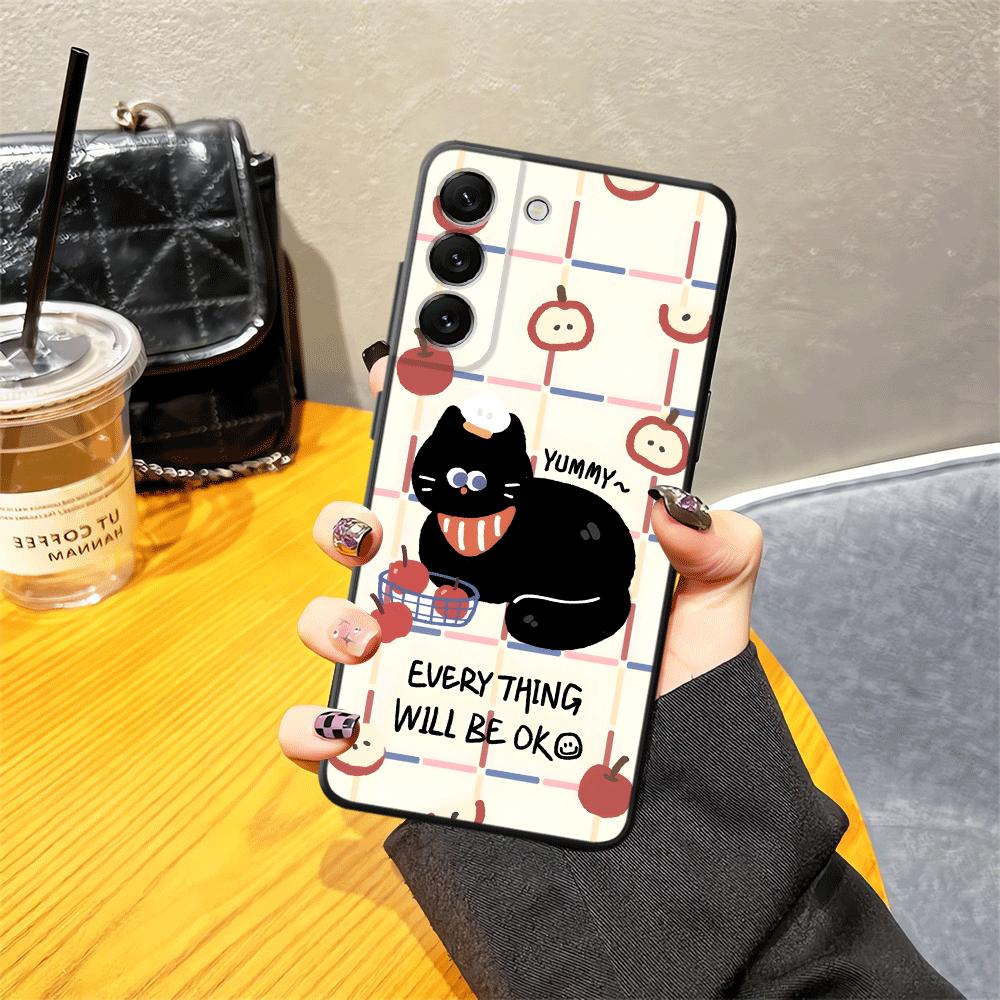 Phone Cover Case for Samsung Galaxy A25 A16 A52 A36 A73 A51 A06 A50 A57 A15 A23 A13 A55 A41 A05 A70 A53 A17 A37 A12 Cartoon Cat