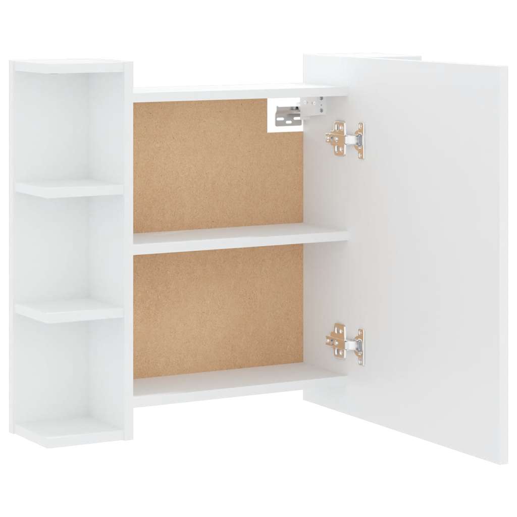 LED Mirror Cabinet White 70 x 16.5 x 60 cm