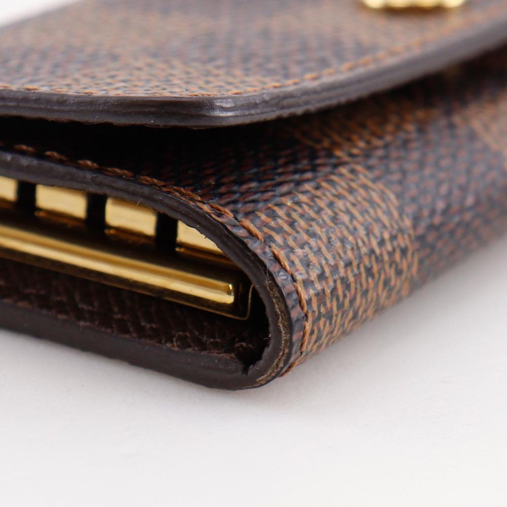 LOUIS VUITTON Multicles4 Key Holder  N62631 4 hooks Brown Damier canvas unisex Used