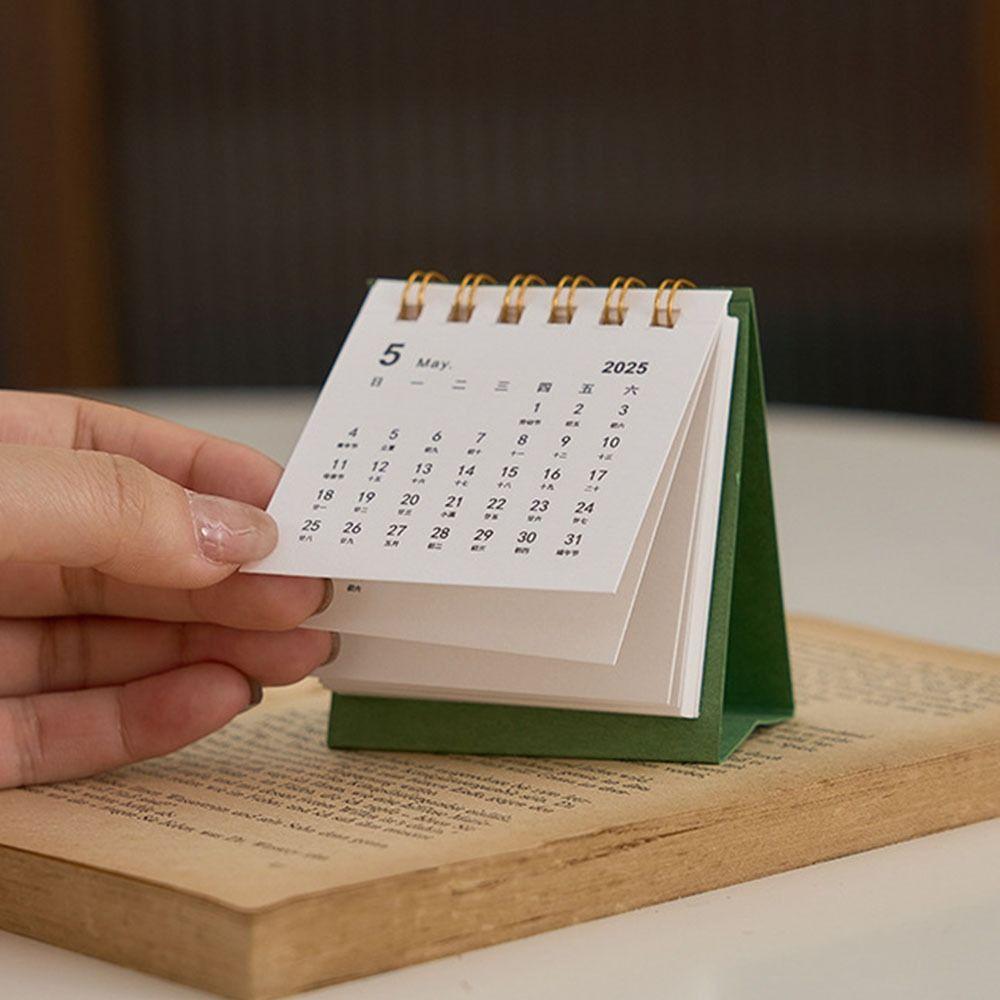 Portable Mini Calendar Coil Schedule Planner Creative Daily Planner  Gifts