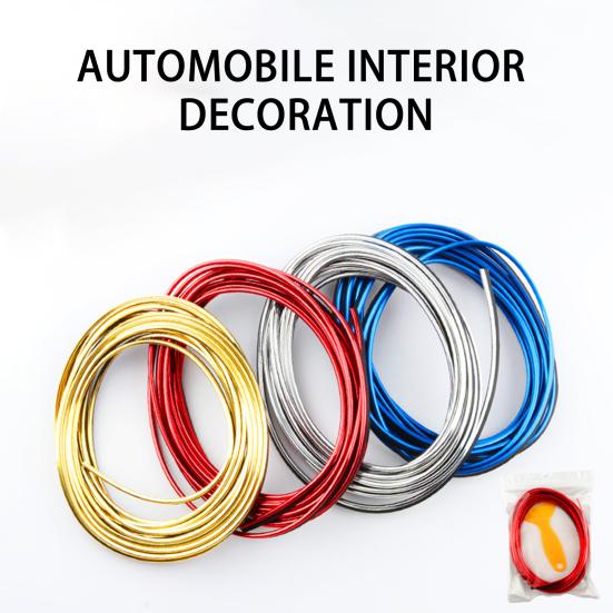 Moulding Trim Super Elasticity Direct Replacement Wear-resistant Electroplating Flexible Decorate Waterproof DIY Car Interior Moulding Trim Decorative