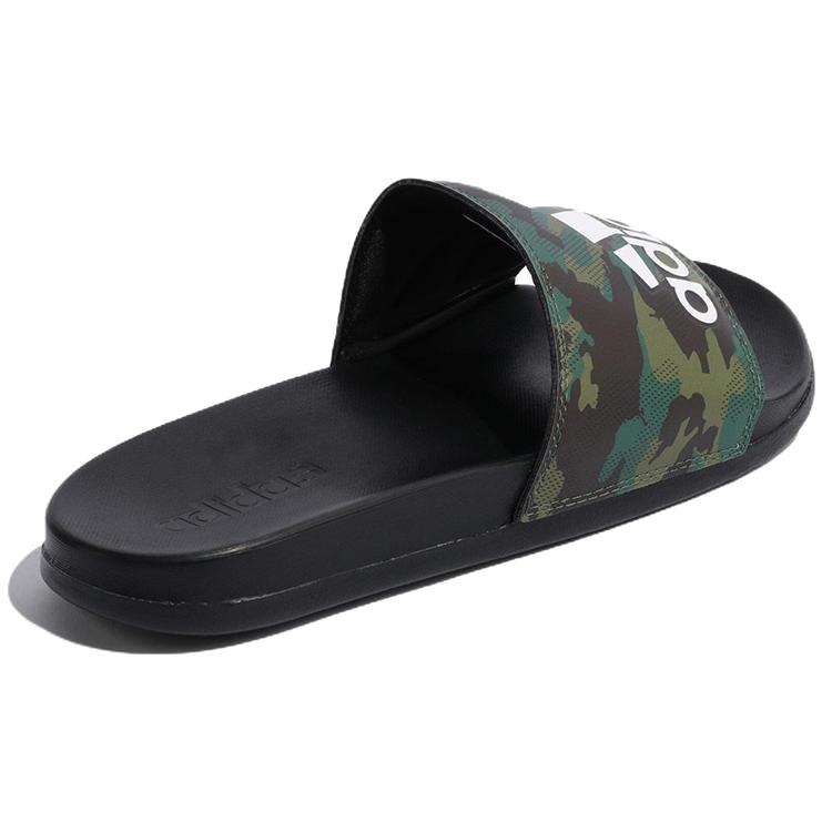 New Adidas Adilette Comfort Slides Camo Core Black Cloud White GW9647