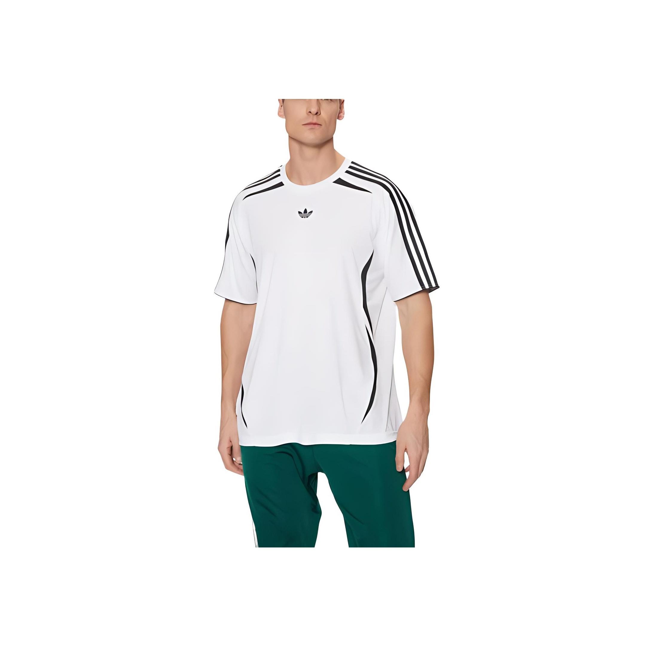 

Adidas Футболка Adicolor Teamgeist белая/черная мужская уличная одежда JP1113 S